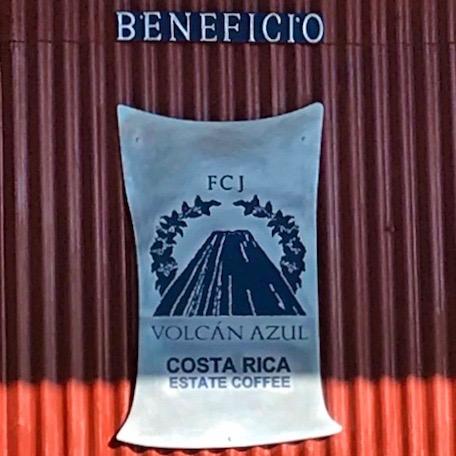 The Volcan Azul sign